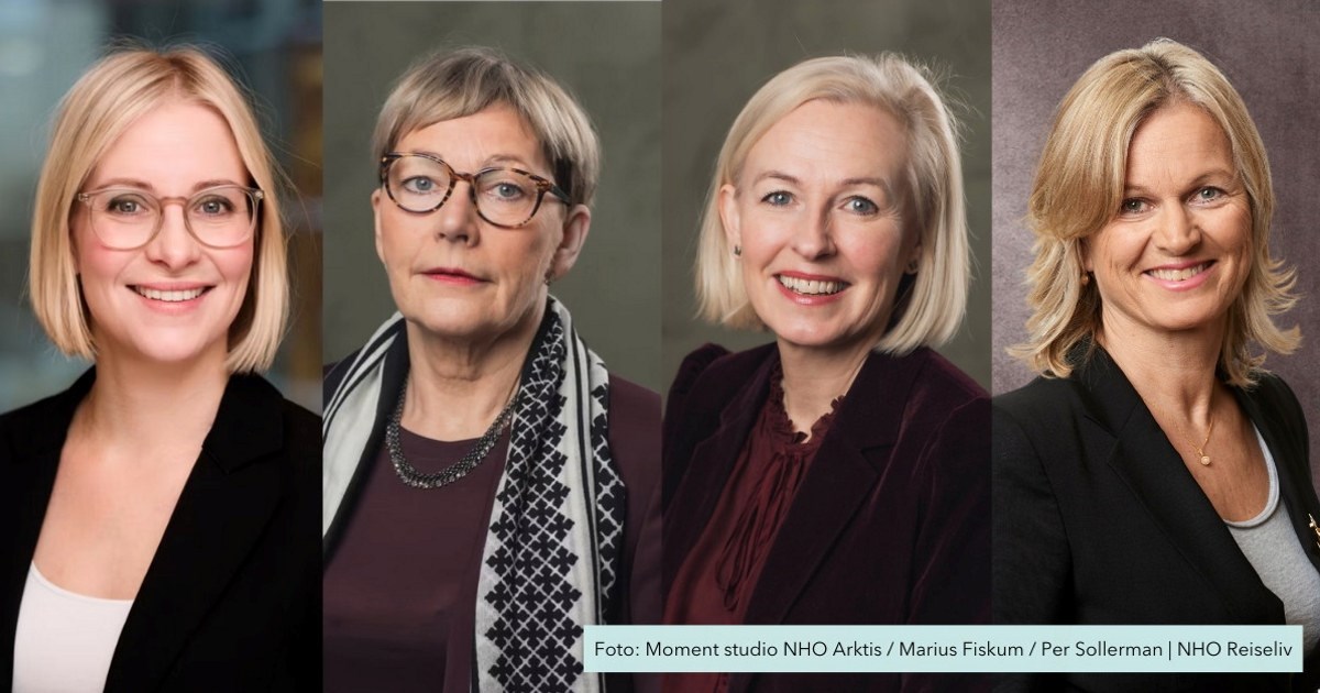 portrettbilder av fire kvinner. Fotocollage