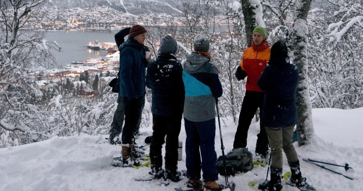 Mennesker på guidet tur i Tromsømarka