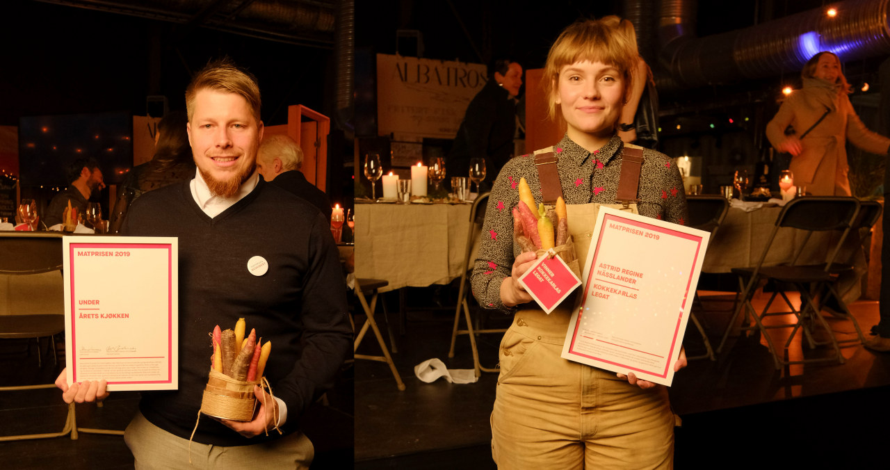 To NHO Reiseliv-medlemmer vant pris under Matprisen 2019.Restaurant Under vant prisen for beste kjøkken, mens Astrid Regine Mässlander fra Manshausen Island ble tildelt KolleKarlas stipend
