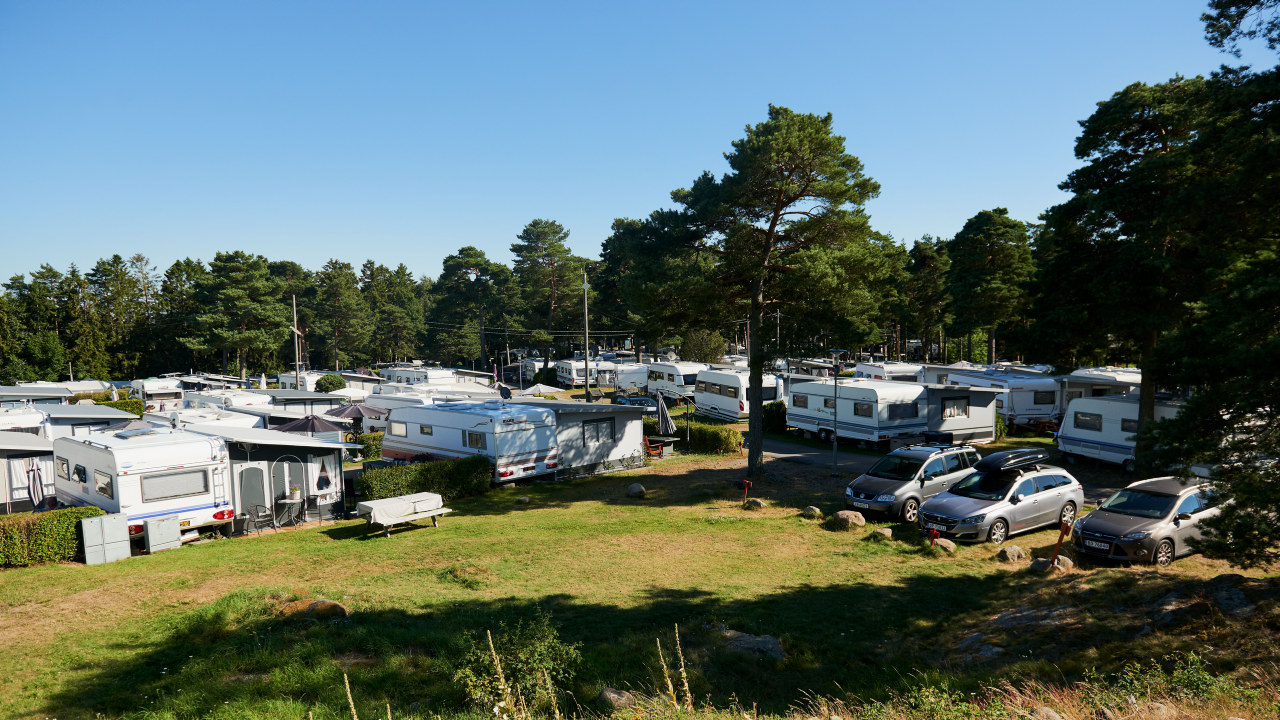 Oversiktsbilde over Larkollen Camping