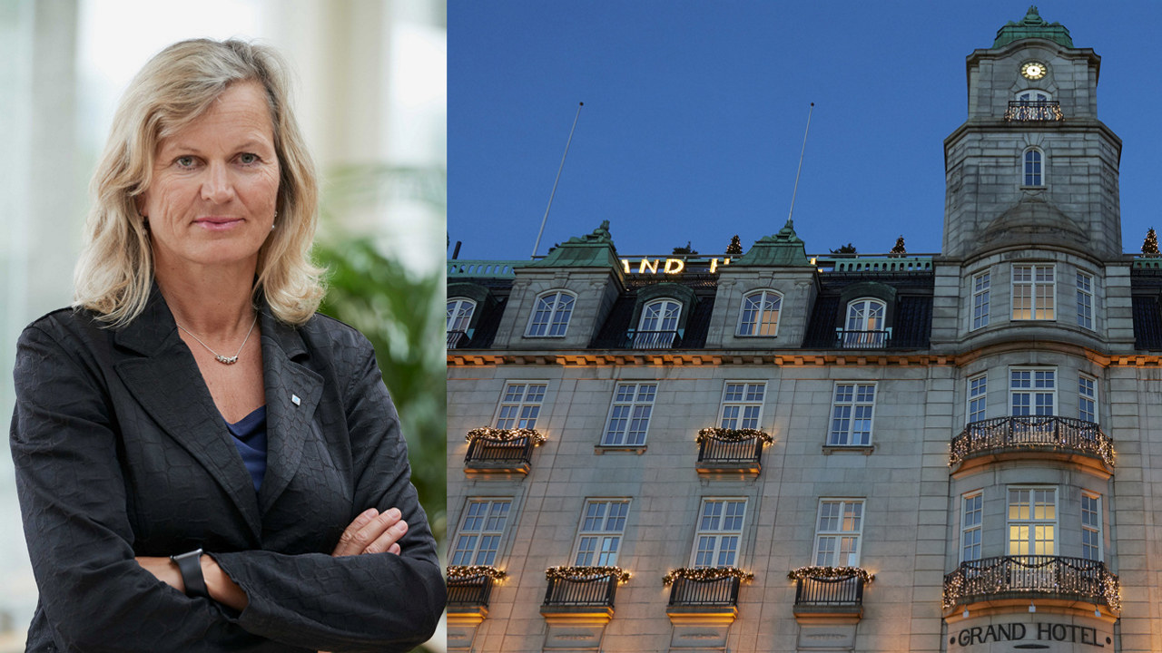 Collage Kristin Krohn Devold og Grand Hotell. Begge foto: Per Sollermann.