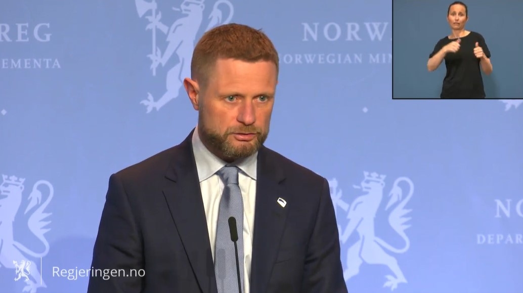 Skjermbilde fra regeringen.no