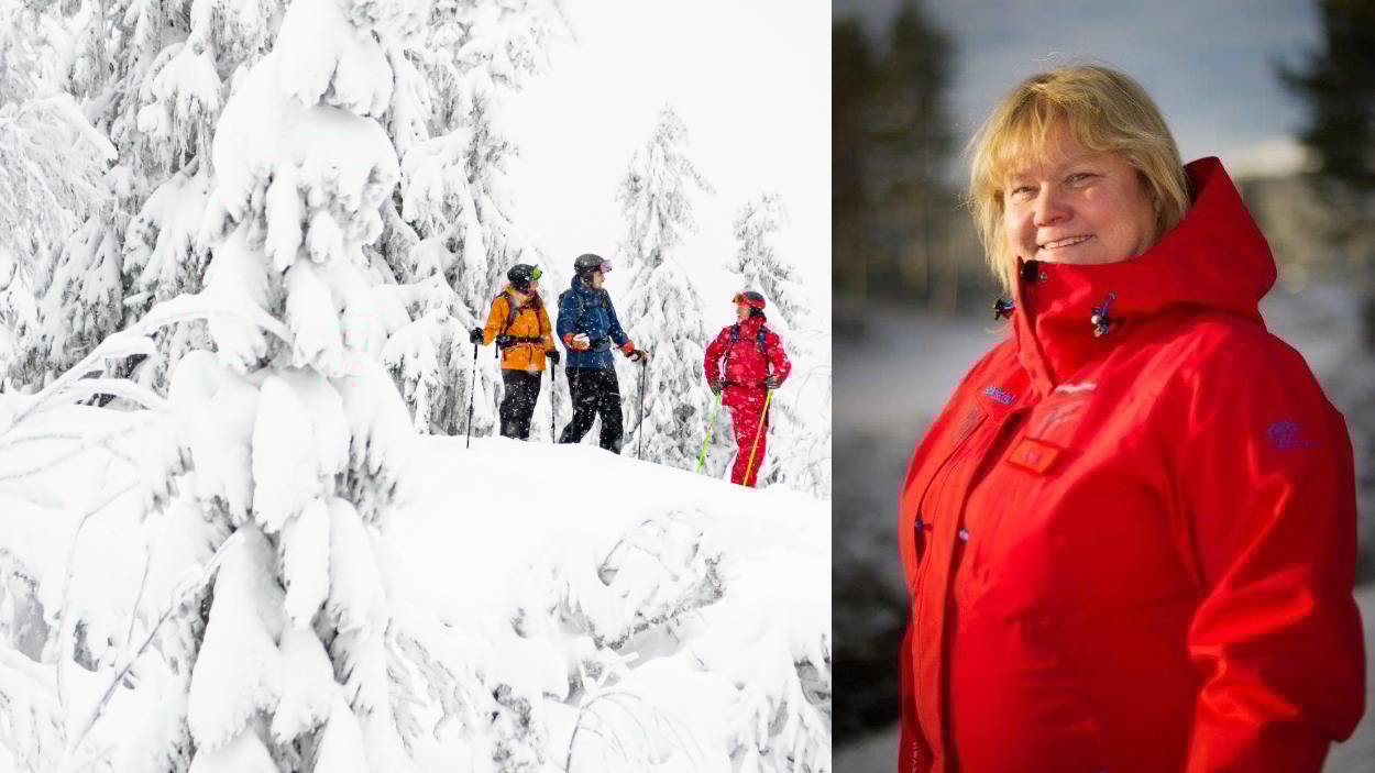 Folk på ski