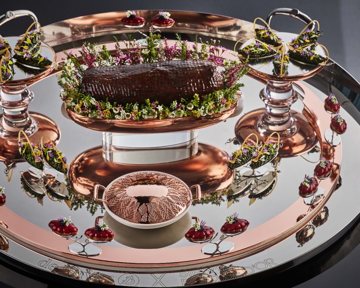 Foto av fatet som ble levert av Team Norway under Bocuse d'Or 2021. 