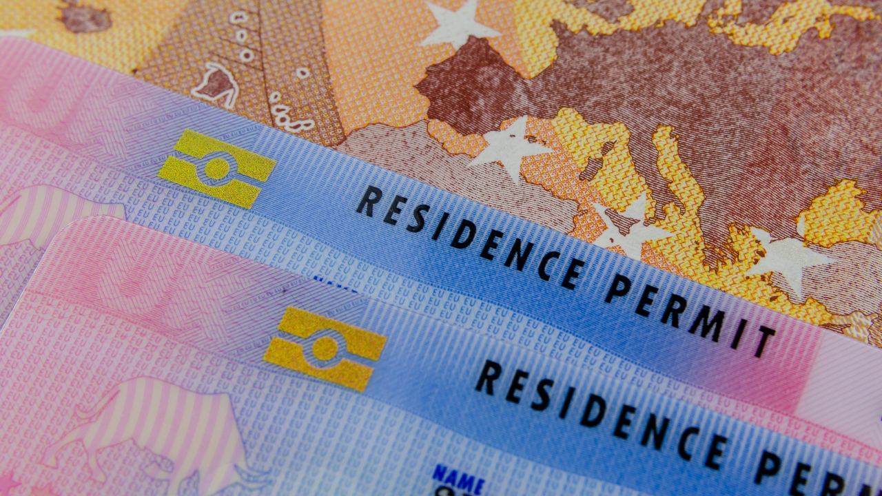 Bilde som viser en europeisk oppholdstillatelse
