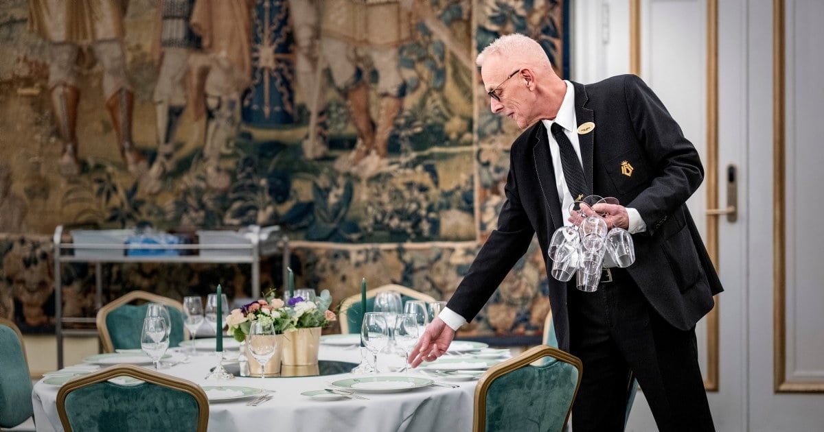 Ansatte i arbeid på Hotel Bristol