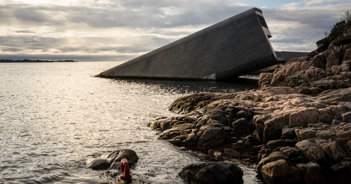 Her ser du Under i Lindesnes, Europas første undersjøiske restaurant