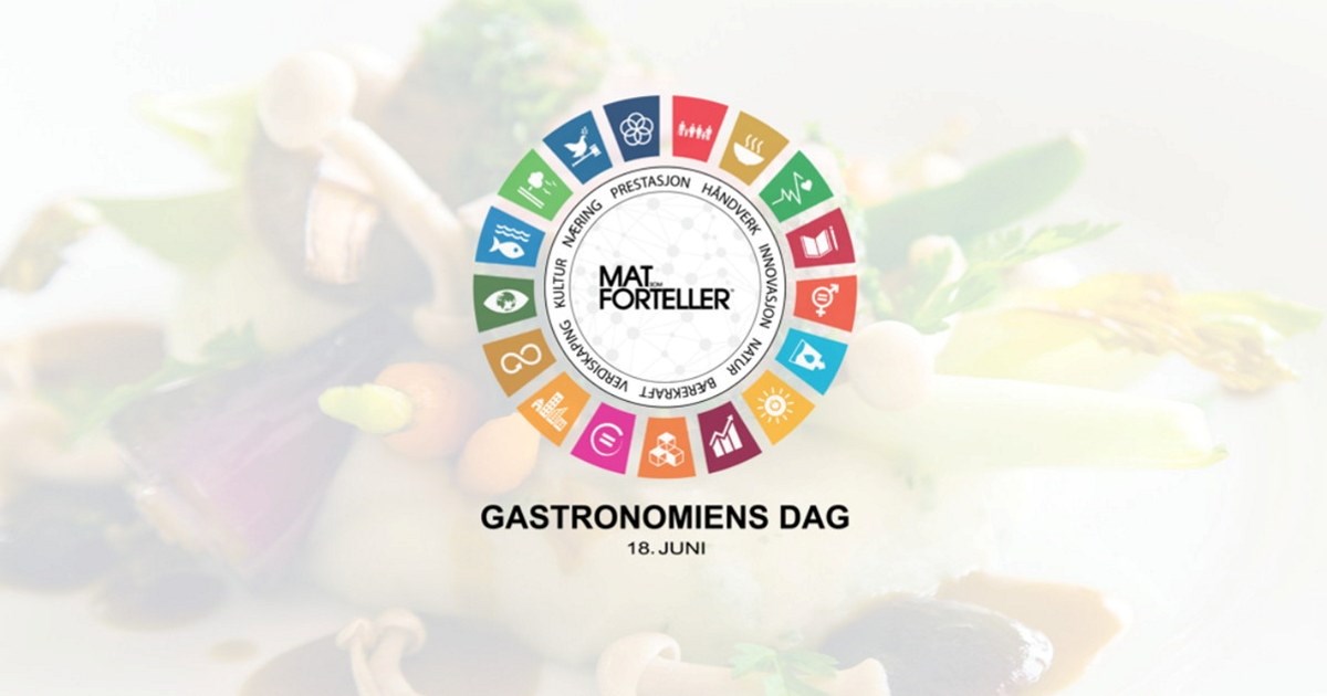 Grafikk som viser logoen til gastronomiens dag.